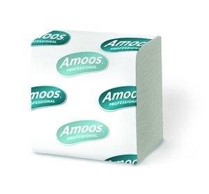 PAPEL HIGIENICO AMOOS PROFESSIONAL PLEGADO 2 CAPAS 21x11 cm 250 SERVICIOS BLANCO