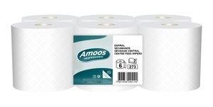 BOBINA DE PAPEL MECHA AMOOS PROFESSIONAL SECADO EXTRA 2 CAPAS 273 SERVICIOS 90 METROS BLANCO