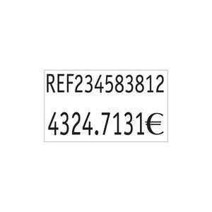 ETIQUETAS de PRECIOS PRYSE ADH.REMOVIBLE 26x16 mm BLANCO ROLLO 1.000 uds.
