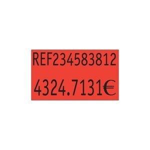 ETIQUETAS de PRECIOS PRYSE ADH.NORMAL 26x16 mm NARANJA FLUOR ROLLO 1.000 uds.