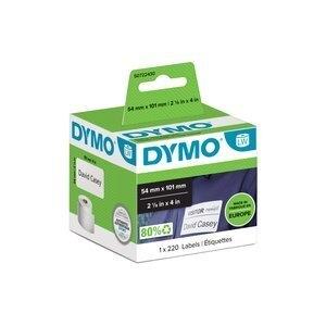ETIQUETAS DYMO LABEL WRITER  54x101 mm ROLLO 220 uds.PAPEL BLANCO ENVIO (99014)