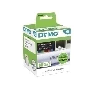 ETIQUETAS DYMO LW 36X89MM P/2 RL.260 DIR. /S0722400