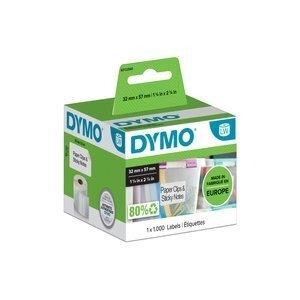 ETIQUETAS DYMO LABEL WRITER  32x57 mm ROLLO 1.000 uds.PAPEL BLANCO MULTIFUNCION (11354)