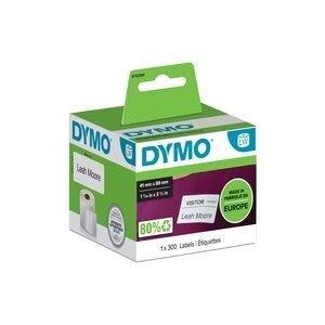 ETIQUETAS DYMO LABEL WRITER  41x89 mm ROLLO 300 uds.PAPEL BLANCO IDENTIFICACION (11356)