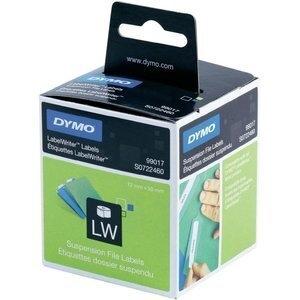 ETIQUETAS DYMO LABEL WRITER  12x50 mm ROLLO 220 uds.PAPEL BLANCO CARPETAS COLGANTES (99017)