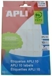 ETIQUETAS MANUAL BOLSA APLI 01638 10H 13X50 /1638