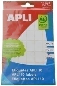 ETIQUETAS MANUAL BOLSA APLI 01639 10H 16X22 /1639