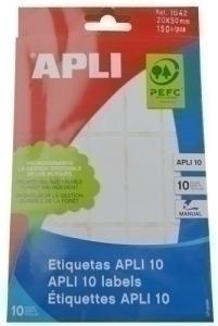 ETIQUETAS MANUAL BOLSA APLI 01642 10H 20X50 /1642