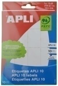 ETIQUETAS MANUAL BOLSA APLI 01646 10H 25X40 /1646