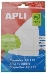 ETIQUETAS MANUAL BOLSA APLI 01647 10H 26X54 /1647