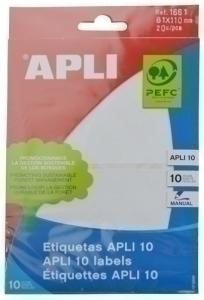 ETIQUETAS MANUAL BOLSA APLI 01661 10H 81X110 /1661