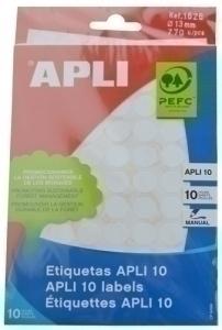 ETIQUETAS MANUAL BOLSA APLI 01626 10H REDON. 13 /1626