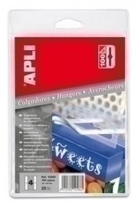 COLGADORES ADHESIVOS 34X48 PLAST. C/100 -ESP- /10586