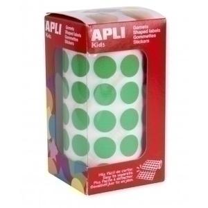 GOMETS APLI ROLLO 59H CIRCULO 15 MM VERDE 2.832 UDS. 04858 /4858