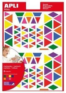 GOMETS APLI  BOLSA 6h REMOVIBLES TRIANGULOS MULTICOLOR 7 col.surt.(AM-AZ-RJ-VD-NJ-VI-RS) 720 uds. (13239)