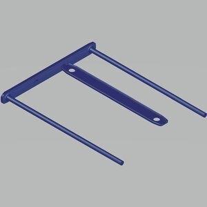 FASTENER FELLOWES PLASTICO D-CLIP AZUL 100mm (Caja de 100)