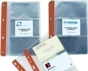 FUNDA para TARJETAS IBERPLAS PVC 150  4º 3 DPTOS. 11 TAL.RFZO. PAQUETE de 20
