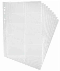 FUNDA para TARJETAS DURABLE VISIFIX 2389 A4 BOLSA de 10 (200 tj.)(para tarjeteros 2384, 2388, 2409 y 2462)