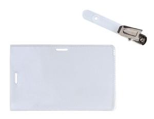 FUNDA DISTINTIVO GRAFOPLAS PVC 150  con 2 TALADROS 70x108mm PAQUETE de 50