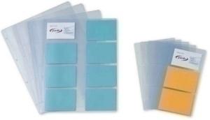 FUNDA para TARJETAS PARDO PVC 150  A4 8 DPTOS. 4 TAL.  PAQUETE de 10