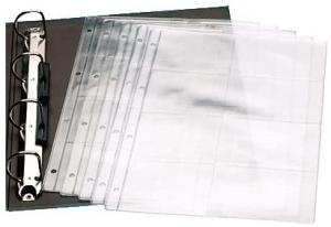 FUNDA para TARJETAS IBERPLAS PVC 150  A4 8 DPTOS. 4 TAL. BOLSA de 10