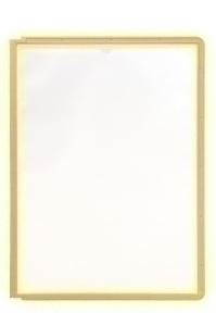 FUNDA DURABLE SHERPA A4 con MARCO AMARILLO PAQUETE de 5