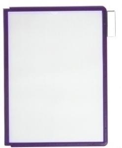 FUNDA DURABLE SHERPA A4 con MARCO VIOLETA PAQUETE de 5