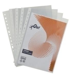 FUNDA MULTITALADRO OLEF PP  90  CRISTAL LISO A4 16 TAL.RFZO. PAQUETE de 100