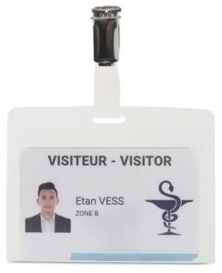 FUNDA DISTINTIVO 3L PP con PINZA 75x95mm PAQUETE de 50