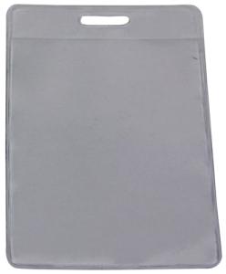 FUNDA DISTINTIVO IBERPLAS TRANSPARENTE NATURAL sin PINZA 90x62mm PAQUETE de 50