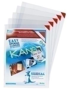 FUNDA PORTA CARTELES TARIFOLD KANG EASY CLIC A3 VERTICAL/HORIZONTAL REMOVIBLE PACK de 2