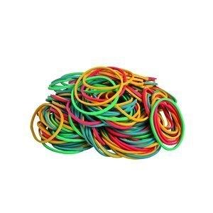 GOMAS ELASTICAS FOROFIS CAJA de 100 GRAMOS COLORES SURTIDOS