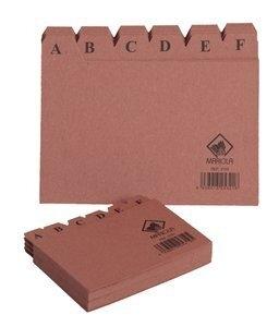 INDICE CARTON para FICHERO  65x95mm  (Nº1)