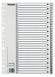 INDICE ESSELTE PP NUMERICO Fº pestañas 1-31 16 taladros GRIS con IND.B/N