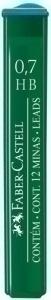 MINAS  FABER-CASTELL POLYMER 0,7 - HB (TUBO de 12)