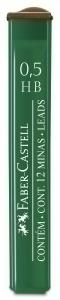 MINAS  FABER-CASTELL POLYMER 0,5 - HB (TUBO de 12)