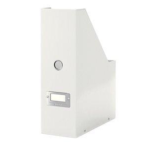 REVISTERO CARTON LEITZ CLICK&STORE forrado A4 100mm PLEGABLE BLANCO