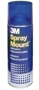 PEGAMENTO en SPRAY 3M 400ml MOUNT REMOVIBLE  (bote AZUL)