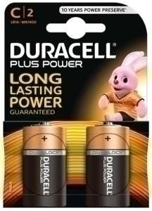 PILAS DURACELL C PLUS (MN1400-LR14) BLISTER DE 2