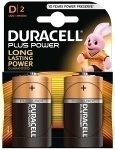 PILAS DURACELL D PLUS MN1300-LR20 BLIS/2 /LR20 D PLUS