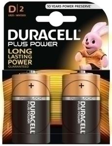 PILAS DURACELL D PLUS (MN1300-LR20) BLISTER DE 2