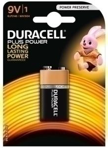 PILAS DURACELL 9V PLUS (MN1604-6LR61) BLISTER DE 1