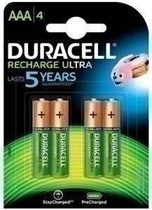 PILAS DURACELL RECARGABLES AAA 850 MAH (DX2400 -HR03) BLISTER DE 4