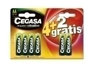 PILAS CEGASA AA PLUS (MN1500-LR06) BLISTER DE 6 (4+2 gratis)