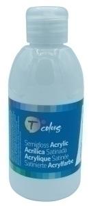 PINTURA ACRILICA TCOLORS 250 ML BOTELLA BLANCO /34443