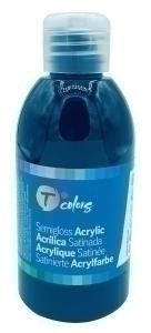 PINTURA ACRILICA TCOLORS 250 ML BOTELLA NEGRO /35415