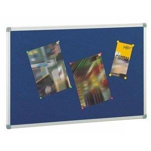 TABLERO CORCHO FAIBO SOLIDO TAPIZADO MARCO ALUMINIO 90x120 cm AZUL