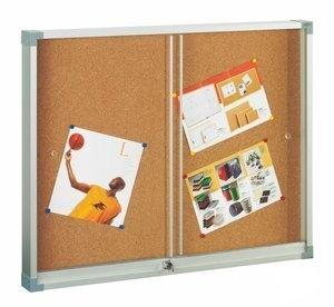 VITRINA ANUNCIOS FAIBO CORCHO de ALUMINIO y METACRILATO 60x80 cm
