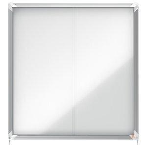 VITRINA NOBO de INTERIOR BLANCA MAGNETICA para 12 hojas A4