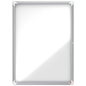 VITRINA NOBO de EXTERIOR BLANCA MAGNETICA para  9 hojas A4